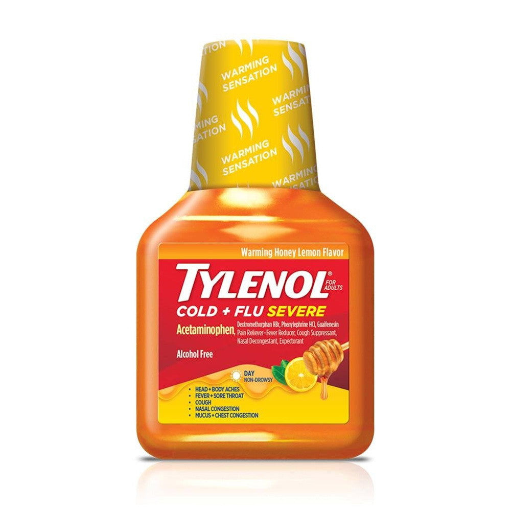 Tylenol Cough Warming Daytime Liquid, Honey Lemon, 8 Oz